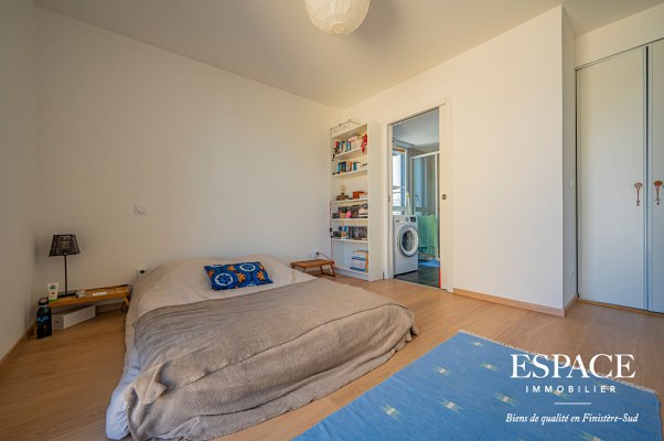 Concarneau quartier de la Corniche appartement 2 pièces avec vue mer et garage