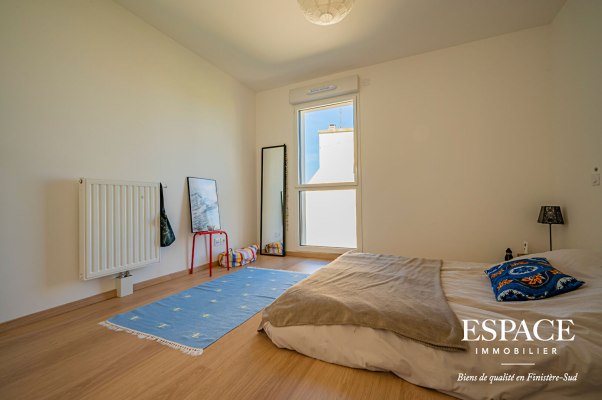 Concarneau quartier de la Corniche appartement 2 pièces avec vue mer et garage