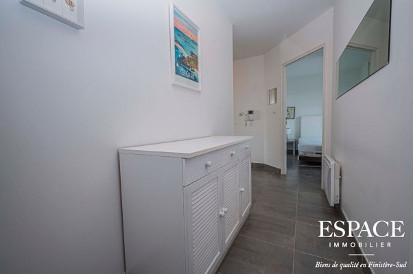 Concarneau appartement vue mer de 49.58 m² avec deux terrasses et parking