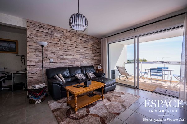 Concarneau appartement récent 91 m2 avec grand balcon de 14 m² et garage double