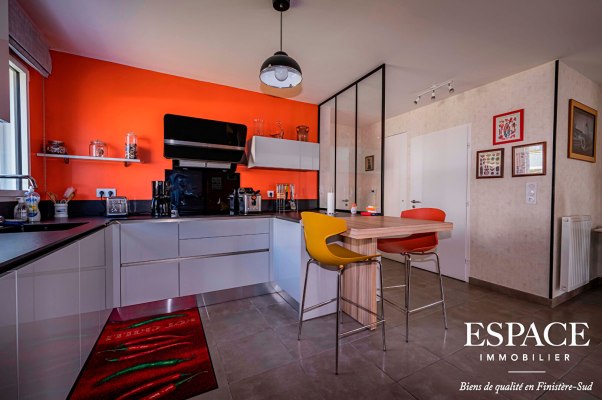 Concarneau appartement récent 91 m2 avec grand balcon de 14 m² et garage double