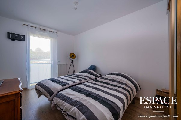 Concarneau appartement récent 91 m2 avec grand balcon de 14 m² et garage double