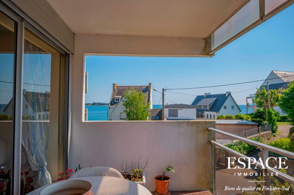 A vendre à Concarneau Corniche appartement de 84 m² avec balcon, parking et cave