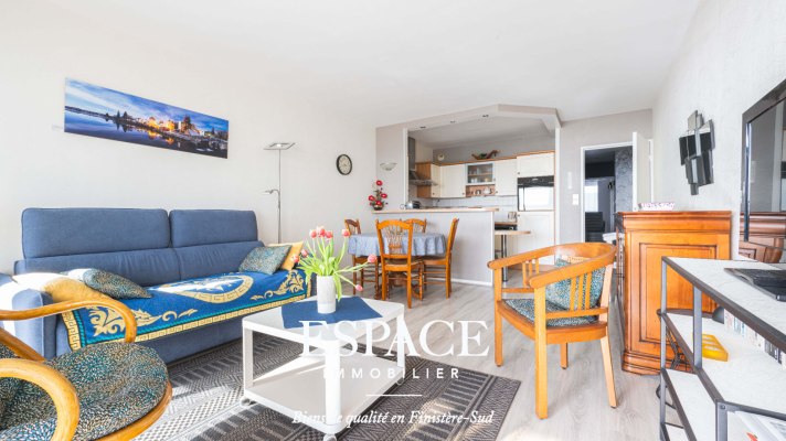 A vendre à Concarneau bel appartement vue mer de 2 pièce(s) 52 m2 avec terrasse et parking privatif