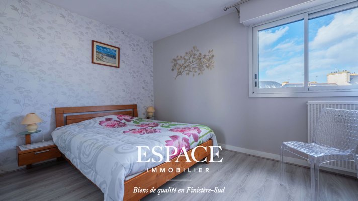 A vendre à Concarneau bel appartement vue mer de 2 pièce(s) 52 m2 avec terrasse et parking privatif