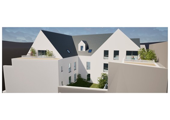 Résidence &quot;TI GLENN&quot; à vendre appartement 4 pièces de 88.85 m² au centre Ville de Concarneau