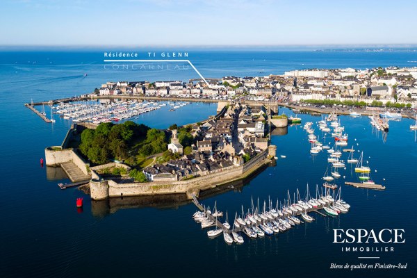Résidence &quot;TI GLENN&quot; à vendre appartement 3 pièces de 88.93 m² au centre Ville CONCARNEAU