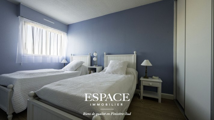 À vendre à Concarneau appartement 2 pièces avec terrasse et vue mer exceptionnelle