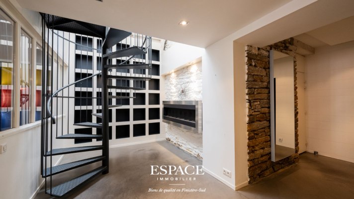 Le cachet d'un esprit loft, le privilège du centre-ville : un bien rare à Concarneau