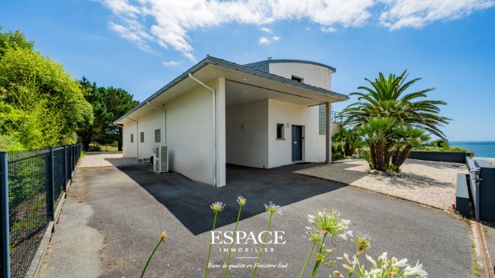 Névez plages à pied - belle maison moderne avec vue mer, piscine et terrasse panoramique