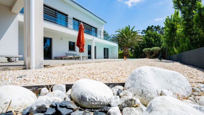 Névez plages à pied - belle maison moderne avec vue mer, piscine et terrasse panoramique