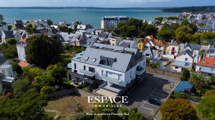 À vendre à Concarneau - Quartier de la Corniche - appartement T3 avec terrasse et garage