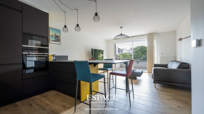 À vendre à Concarneau - Quartier de la Corniche - appartement T3 avec terrasse et garage