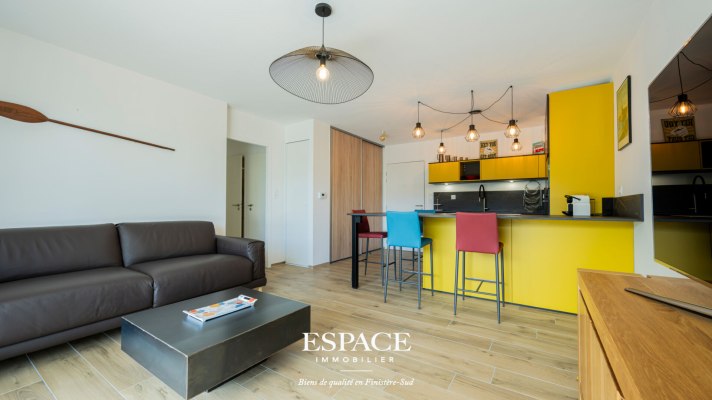 À vendre à Concarneau - Quartier de la Corniche - appartement T3 avec terrasse et garage