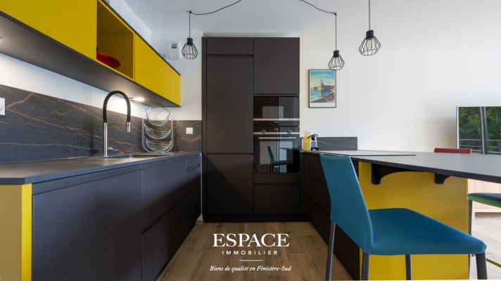 À vendre à Concarneau - Quartier de la Corniche - appartement T3 avec terrasse et garage