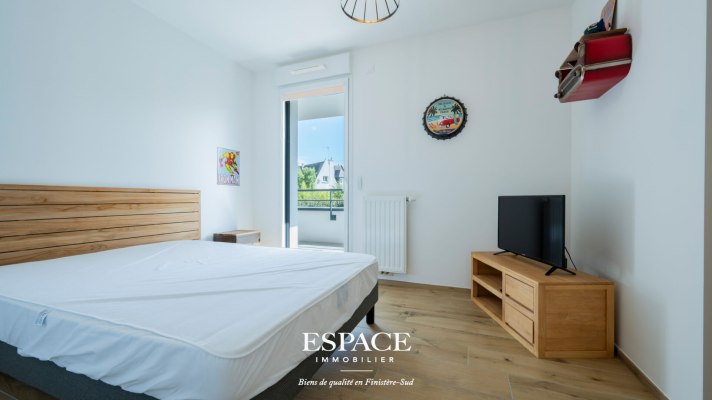 À vendre à Concarneau - Quartier de la Corniche - appartement T3 avec terrasse et garage