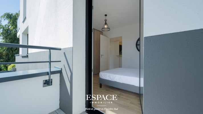 À vendre à Concarneau - Quartier de la Corniche - appartement T3 avec terrasse et garage