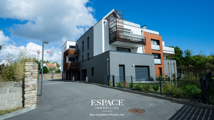 À vendre à Concarneau - Quartier de la Corniche - appartement T3 avec terrasse et garage