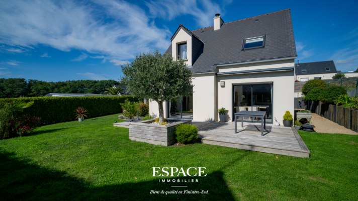 A vendre à Concarneau - contemporaine lumineuse et fonctionnelle de 2017 à deux pas de la voie verte