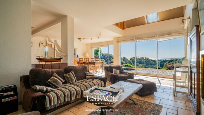 A vendre à la Foret-Fouesnant - Vue mer et Golf - maison familiale dans un cadre exceptionnel