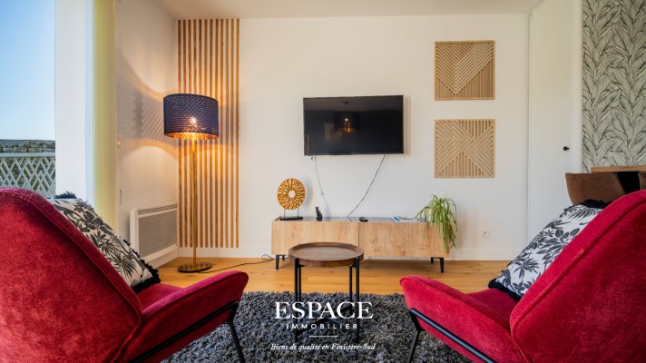 À vendre à CONCARNEAU - Bel appartement T1 avec balcon, prestations soignées et garage privatif