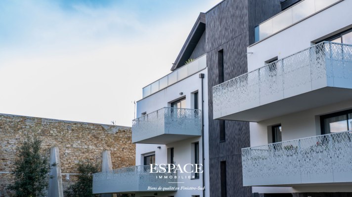 À vendre à CONCARNEAU - Bel appartement T1 avec balcon, prestations soignées et garage privatif