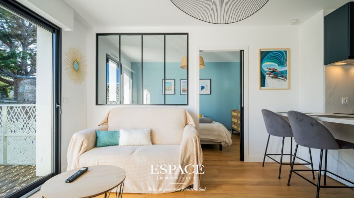 A vendre à Concarneau - bel appartement contemporain - T2 avec balcon et garage