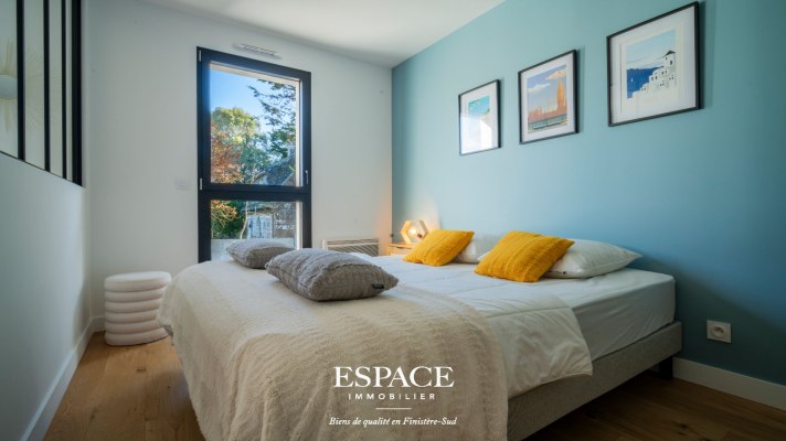 A vendre à Concarneau - bel appartement contemporain - T2 avec balcon et garage