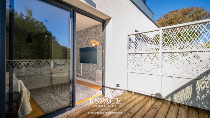 A vendre à Concarneau - bel appartement contemporain - T2 avec balcon et garage